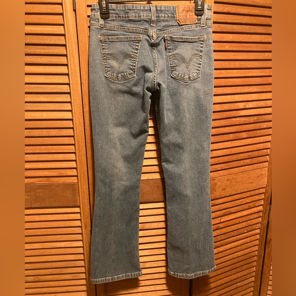 Levi's 518 Blue Superlow Stretch Boot Cut Jeans - Picture 15 of 16